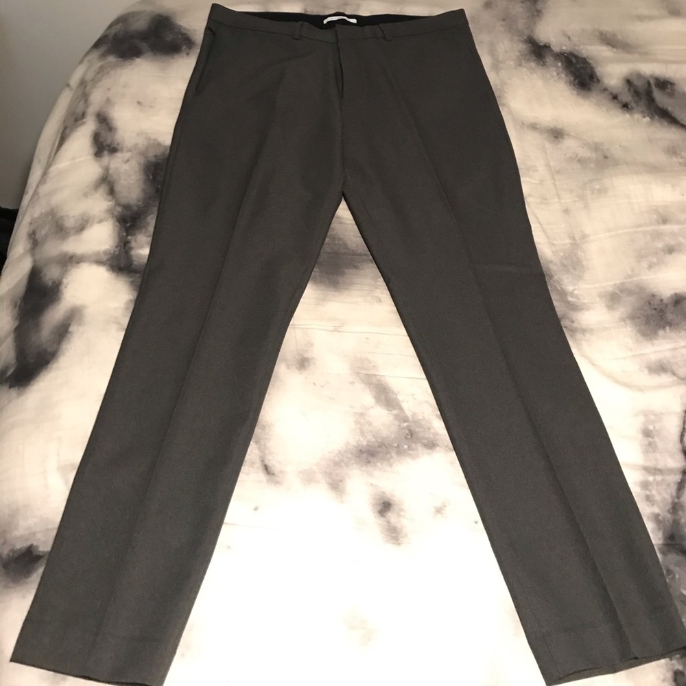 Gray Calvin Klein slim fit dress pants. 36x32